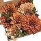 7-Piece Burnt Orange Dahlia Artificial Flowers – Real Touch PE Foam Faux Flower Stems for Wedding Bouquets, Home Decor, Baby Shower, Graduation, Party Centerpieces & DIY Floral Arrangements